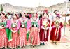 Artists presenting a cultural programme during Tribal Festival at Leh. -Excelsior/Morup Stanzin