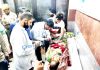 A woman injured in Pakistan shelling admitted in the Poonch hospital on Thursday. -Excelsior/Gurjeetbhajan