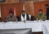 Advisor to LG Ladakh Umang Narula chairing a meeting in Kargil.