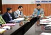 Divisional Commissioner Sanjeev Verma chairing a meeting in Jammu on Wednesday.