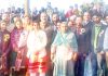 Staff and students of Chandi PS posing along with Devender Singh Rana, Provincial President NC during Annual Day Function on Monday.