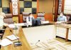 Commissioner Secretary, Industries and Commerce, Manoj Kumar Dwivedi chairing a meeting on Tuesday.