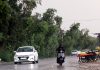 Rain lashes Jammu on Tuesday. -Excelsior/Rakesh