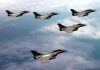 Rafale fighters of the Indian Air Force flying in an Arrow formation escorted by two Sukhoi 30 MKI fighters (not in picture). (UNI)
