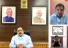 Union Minister Dr Jitendra Singh reviewing the Jammu & Kashmir 'Unlock 2.0' with Deputy Commissioners of Union Territory, on Sunday.