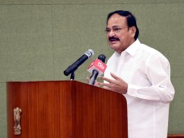 Vice President, M. Venkaiah Naidu addressing the gathering after releasing the two reports brought out by the Indian Association of Parliamentarians for Population and Development (IAPPD), in New Delhi on Thursday.