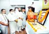 J&K BJP President Ravinder Raina along with other senior party leaders paying tributes to Pt. Deen Dayal Upadhayay on his Birth Anniversary at Jammu on Friday. -Excelsior/Rakesh