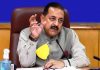 Union Minister Dr Jitendra Singh briefing about the ISRO's Lunar Mission on Sunday.
