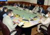 Principal Secretary PDD, Rohit Kansal chairing a meeting at Srinagar on Sunday.