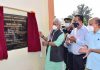 Lt Governor Manoj Sinha inaugurating Agriculture Mall at Talab Tillo, Jammu on Friday.