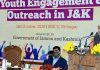 Lt Governor Manoj Sinha speaking during Youth Engagement & Outreach Programme in Srinagar on Saturday.