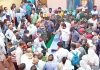 Body of martyred JCO Sukhdev Singh at his village Peoni of district Udhampur on Tuesday.