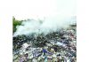 Open burning of garbage in Jammu city in violation of NGT ban order.