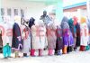 Long queue of women voters at Singpora in Baramulla district on Wednesday. -Excelsior/Aabid Nabi