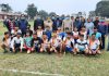 Players and dignitaries posing for a group photograph at Kathua.
