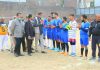 BJP district president, Vinay Kumar Gupta interacting with players at Jammu.