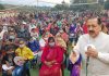 Union Minister Dr. Jitendra Singh addressing a public meeting at Panchayat Saen-Thakeran during DDC election campaign in Udhampur, on Friday.