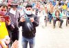 Union Minister Dr. Jitendra Singh addressing a public meeting at peripheral Panchayat Goran-Sumb during DDC election campaign in Samba and Kathua districts, on Wednesday.