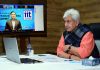 Lieutenant Governor Manoj Sinha addressing IIT-2020 global summit on Saturday.