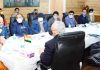 Lt Governor chairing a meeting on Sunday.