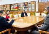 Union Minister Dr. Jitendra Singh being briefed about the proposed Film City in Sikkim, on Wednesday.