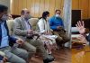 EJAC members during meeting with Advisor R R Bhatnagar on Wednesday