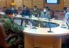 Chief Secretary chairing a meeting on Wednesday.