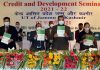 Advisor Baseer Khan and other dignitaries releasing concept paper of NABARD.