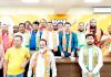 BJP Transport cell workers during a meeting at Jammu on Tuesday.