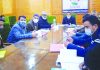 DDC Shopian Sachin Kumar Vaishya chairing DLRCC meeting of Shopian district.