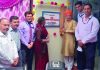 CMD J&K Bank R K Chhibber inaugurating Bank’s ATM at Jammu Yatri Bhawan in Haridwar.