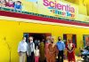 Principal Bharti Bhardwaj along with other dignitaries during inaugural ceremony of playway ‘Scientia First Step’ at Muthi.