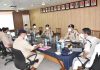 ADGP Jammu Mukesh Singh chairing a meeting at Poonch.