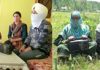 A family from Batote (Right) and women from Pulwama (Centre) listening LG’s ‘Awaam Ki Awaaz’ radio programme on Sunday.