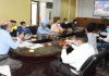 Chief Secretary chairing a meeting on Sunday.