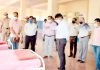 Div Com inspecting Covid care facilities in Khour.