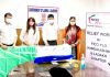 Team of FICCI FLO Jammu and Kashmir & Ladakh Chapter presenting mattresses to Divisional Commissioner, Dr Raghav Langer Jammu on Sunday.