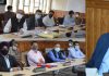 Chief Secretary, Dr Arun Kumar Mehta chairing a meeting on Tuesday.