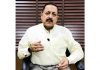 Union Minister Dr Jitendra Singh briefing about the ISRO activities related to COVID pandemic, on Tuesday.