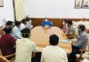 A delegation of Central Secretariat Officials calling on Union Minister Dr Jitendra Singh at the DoPT headquarters, North Block, New Delhi on Wednesday.