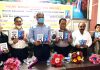 Dignitaries during a book release function organised by NDS at Jammu on Saturday.