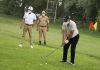 DGP Dilbag Singh playing Golf during ‘Tee off’ function at Srinagar.
