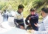 MVD Reasi challaning a vehicle for violation of Rules on Thursday.