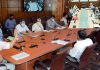 Principal Secretary Power, Rohit Kansal chairing a meeting on Saturday.