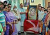 NC Provincial President Devender Singh Rana along with others paying tributes to Madr-e-Meharban at Jammu.