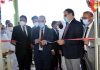 Justice Ali Mohammad Magrey and Justice Sanjay Dhar inaugurating ADR Centre at Kulgam on Friday.