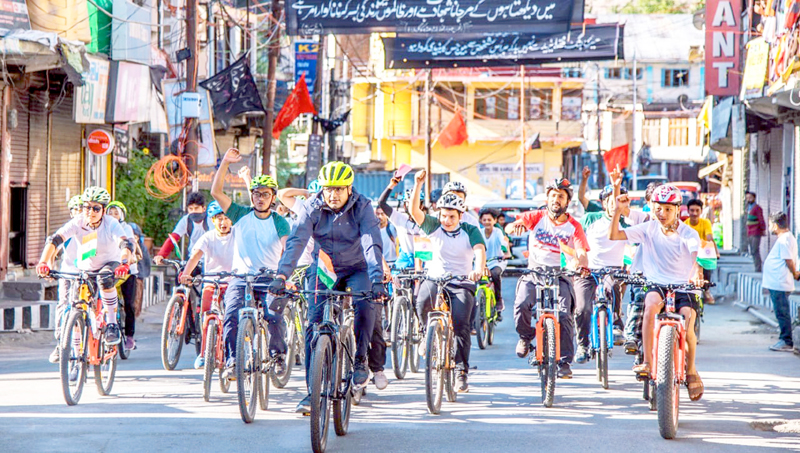 Cycling rally held to spread awareness of cleanliness DailyExcelsior