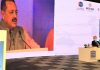 Union Minister Dr Jitendra Singh delivering keynote address at the 'International Climate Summit 2021' organised by PHD Chamber of Commerce and Industry at New Delhi, on Friday.