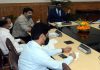 Chief Secretary Arun Kumar Mehta chairing a meeting on Wednesday.