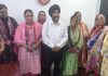 Senior leader of Apni Party Manjit Singh posing with new entrants in Samba district.
